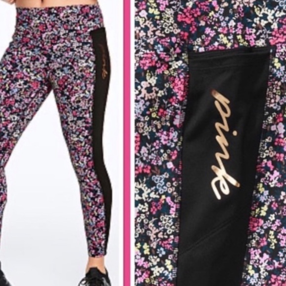 PINK Victoria's Secret Pants - Victoria's Secret PINK Ultimate Floral Leggings Size L